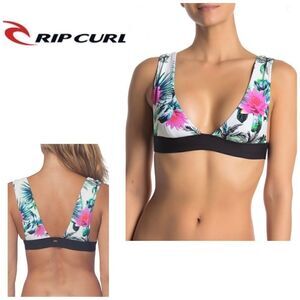 RIP CURL reversible Palms Away Halter bikini top